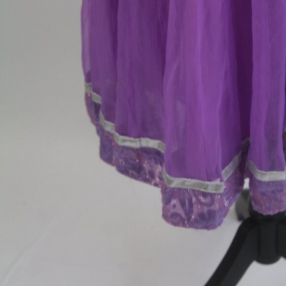 Purple Long Tunic with Design Small - Made in India - Picture 14 of 14
